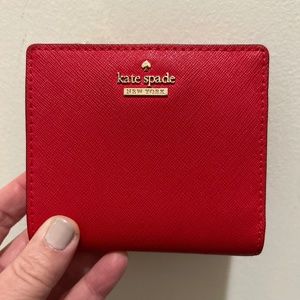 Kate Spade | Small Snap Wallet Red